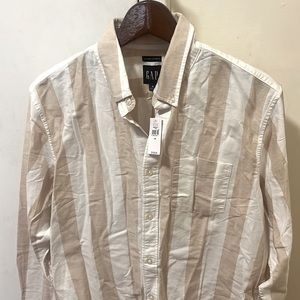 Striped button down shirt